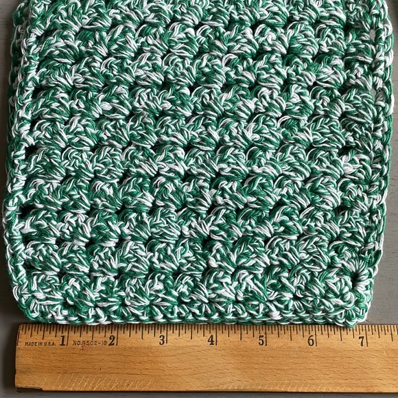 4 Hand Crocheted Washcloth Dishcloths - 100% Cotton - Picture 6 of 8
